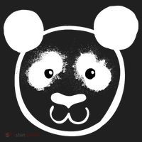 Panda Bear Face Silhouette  Beanie thumb 2