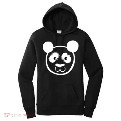 Panda Bear Face Silhouette Women's Hoodie