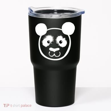Panda Bear Face Silhouette  Tumbler