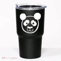 Panda Bear Face Silhouette  Tumbler thumb 0