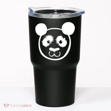 Panda Bear Face Silhouette  Tumbler