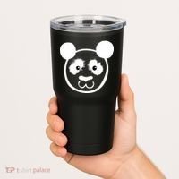 Panda Bear Face Silhouette  Tumbler thumb 2