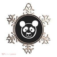 Panda Bear Face Silhouette  Ornament thumb 0