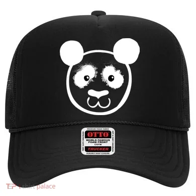 Panda Bear Face Silhouette  Hat