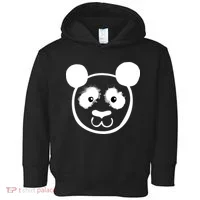Panda Bear Face Silhouette  Toddler Hoodie thumb 0