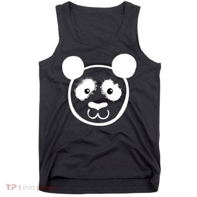 Panda Bear Face Silhouette  Tank Top
