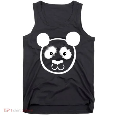 Panda Bear Face Silhouette  Tank Top