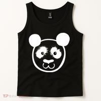 Panda Bear Face Silhouette  Tank Top thumb 2