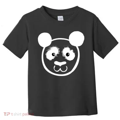 Panda Bear Face Silhouette Toddler T-Shirt