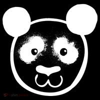 Panda Bear Face Silhouette  Women's Long Sleeve Shirt thumb 2