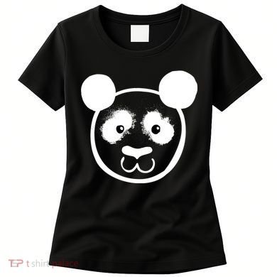 Panda Bear Face Silhouette  Women's T-Shirt
