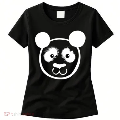 Panda Bear Face Silhouette Women's T-Shirt