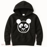 Panda Bear Face Silhouette  Kids Hoodie thumb 0