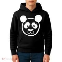 Panda Bear Face Silhouette  Kids Hoodie thumb 4