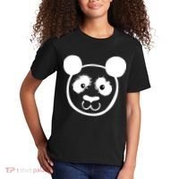 Panda Bear Face Silhouette  Kids T-Shirt thumb 2
