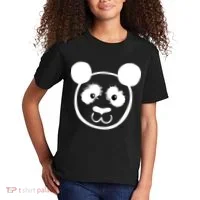 Panda Bear Face Silhouette  Kids T-Shirt thumb 2