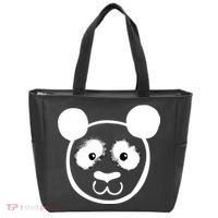 Panda Bear Face Silhouette  Tote Bag thumb 0