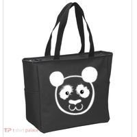 Panda Bear Face Silhouette  Tote Bag thumb 2