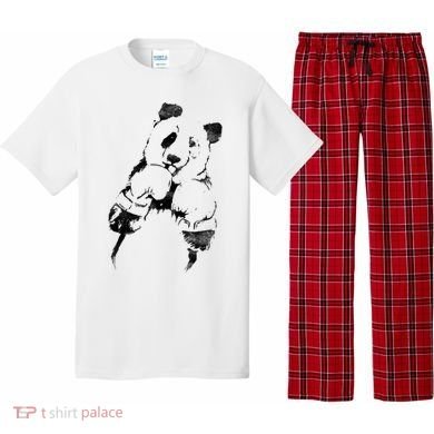 Panda Boxing Vintage Pajama Set