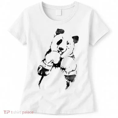 Panda Boxing Vintage Women's T-Shirt