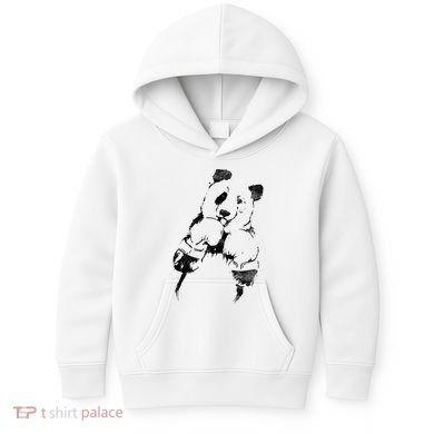 Panda Boxing Vintage Kids Hoodie
