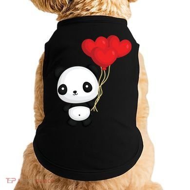 Panda Full Of Hearts Doggie Tank