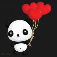 Panda Full Of Hearts Doggie Tank thumb 4