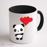 Panda Full Of Hearts Coffee Mug thumb 1