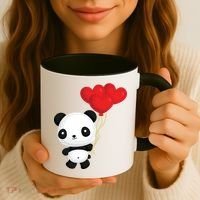 Panda Full Of Hearts Coffee Mug thumb 3