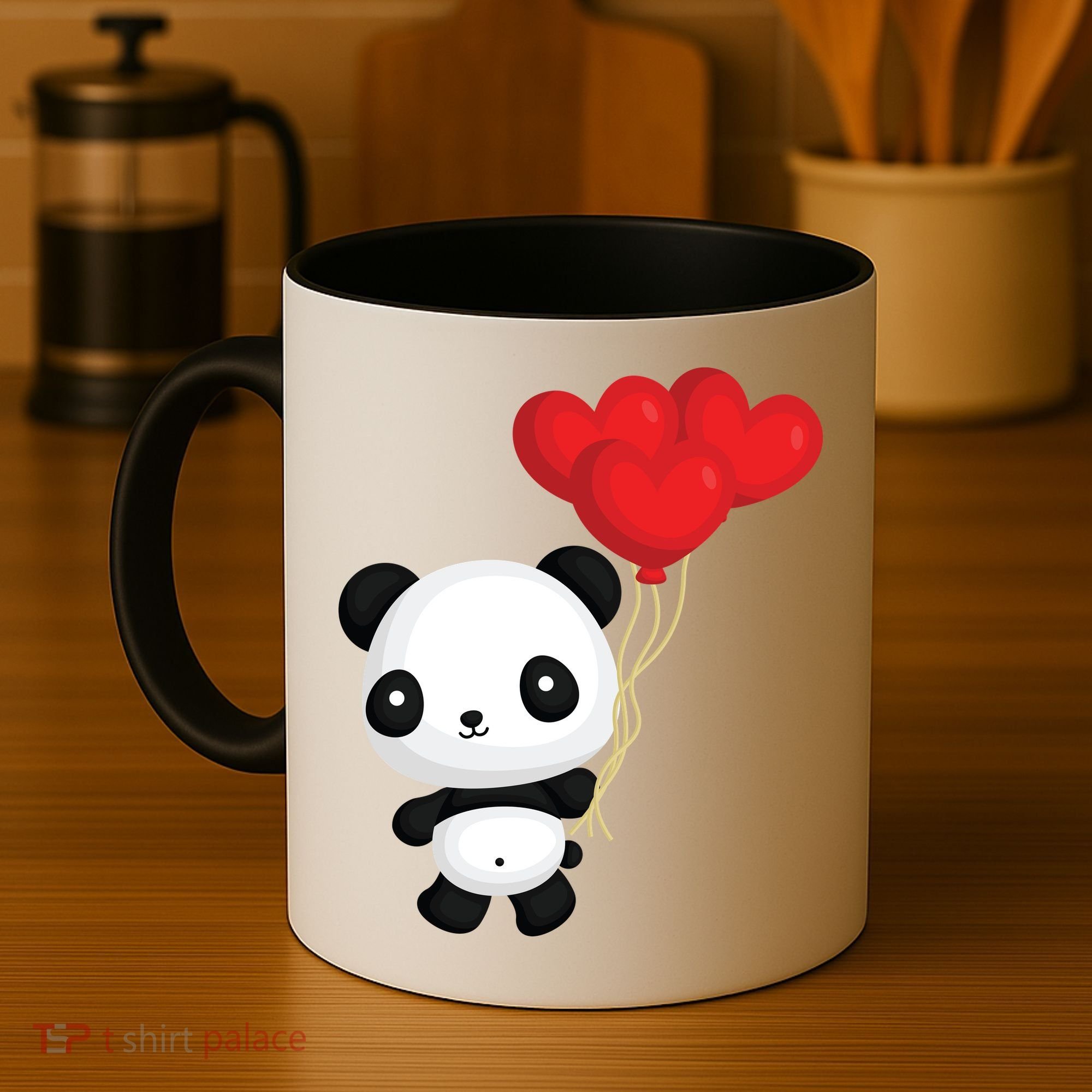 Panda Full Of Hearts Coffee Mug