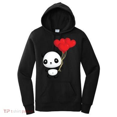 Panda Full Of Hearts Women's Hoodie