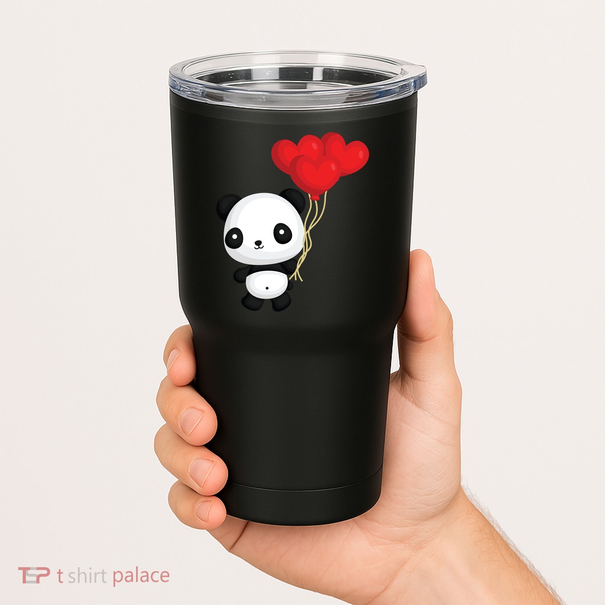 Panda Full Of Hearts Tumbler