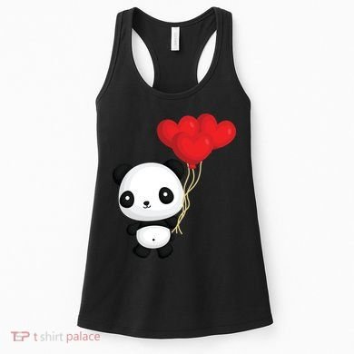 Panda Full Of Hearts Women's Tank Top