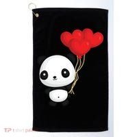 Panda Full Of Hearts Golf Towel thumb 0