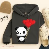 Panda Full Of Hearts Hoodie thumb 4