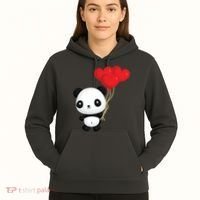 Panda Full Of Hearts Hoodie thumb 5