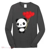Panda Full Of Hearts Long Sleeve Shirt thumb 0