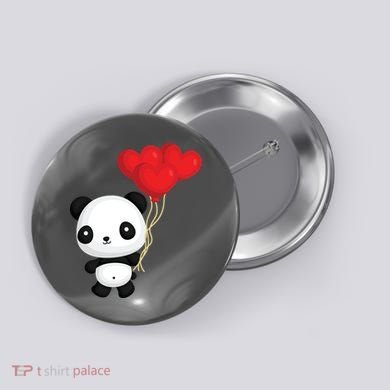 Panda Full Of Hearts Button