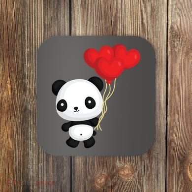 Panda Full Of Hearts Coaster