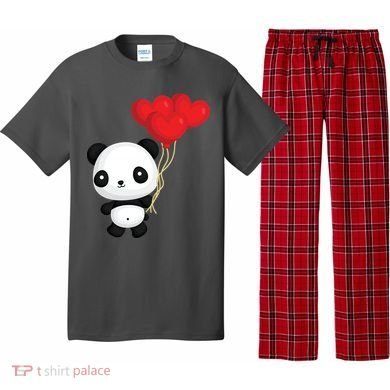 Panda Full Of Hearts Pajama Set