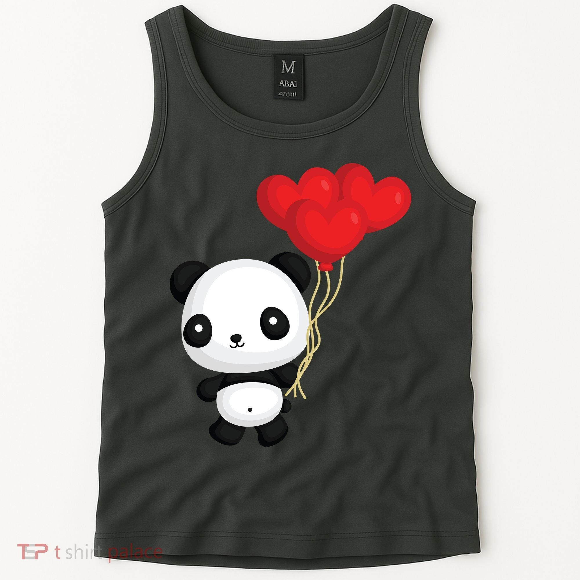 Panda Full Of Hearts Tank Top