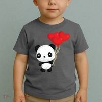Panda Full Of Hearts Toddler T-Shirt thumb 2