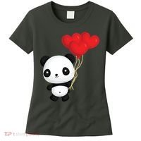 Panda Full Of Hearts Women's T-Shirt thumb 0