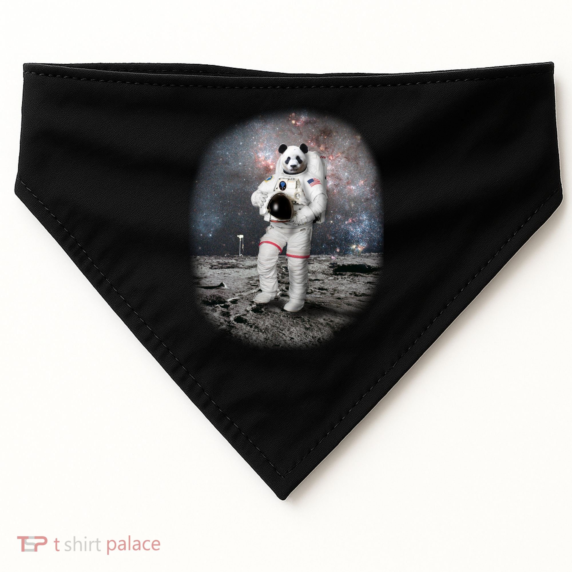 Panda In Space Astronaut USA-Made Doggie Bandana