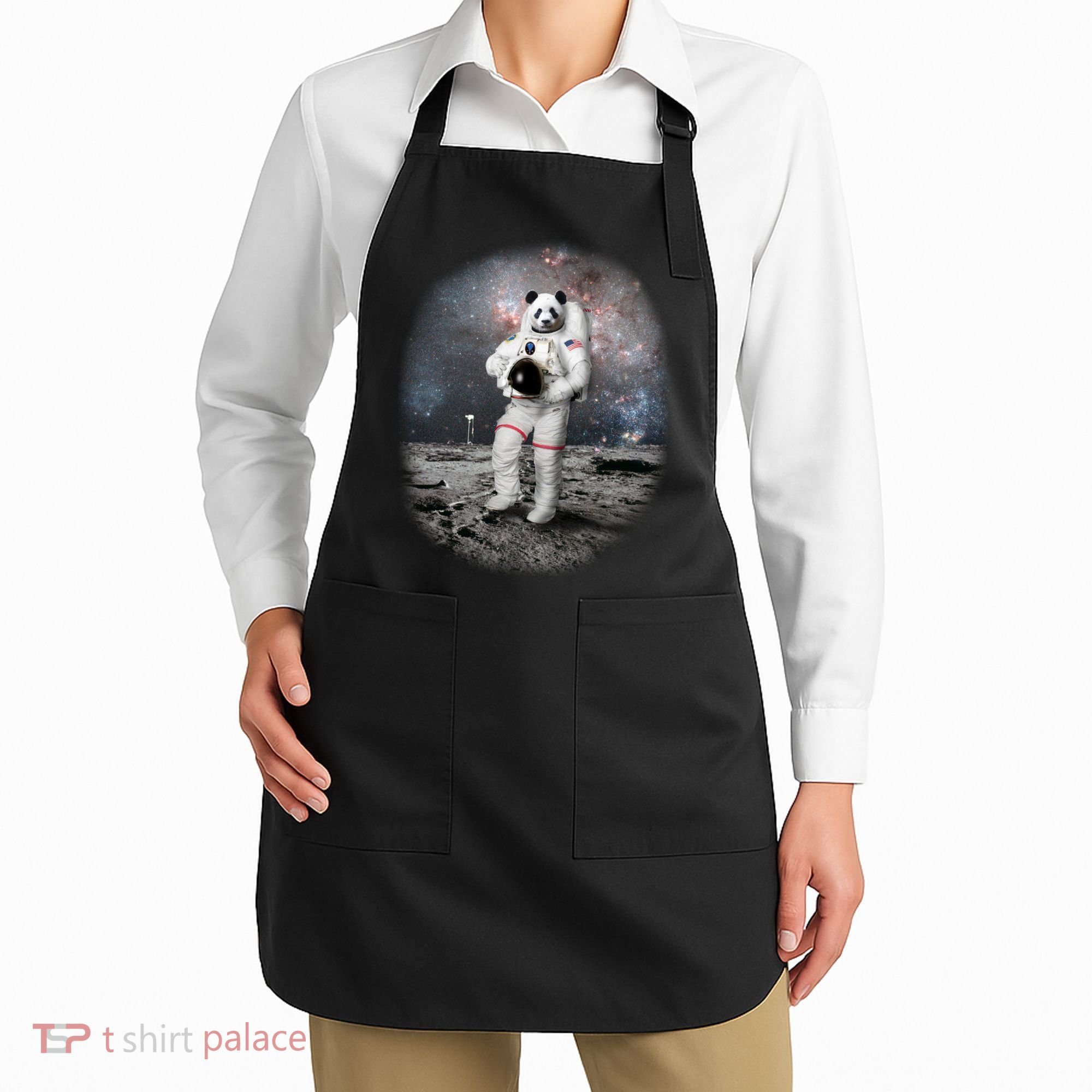 Panda In Space Astronaut Apron