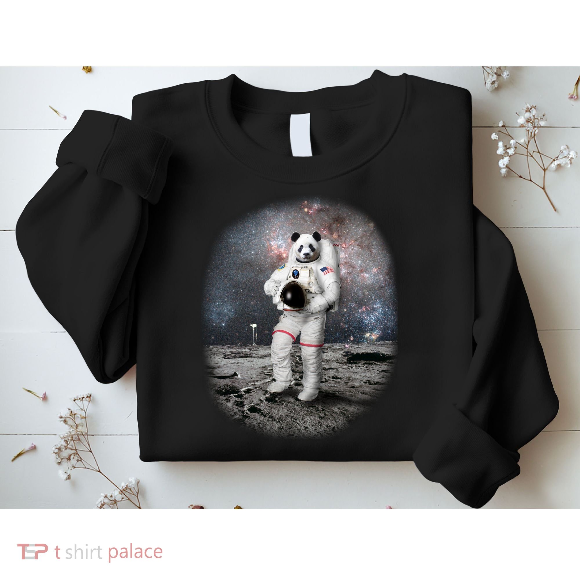 Panda In Space Astronaut Sweatshirt