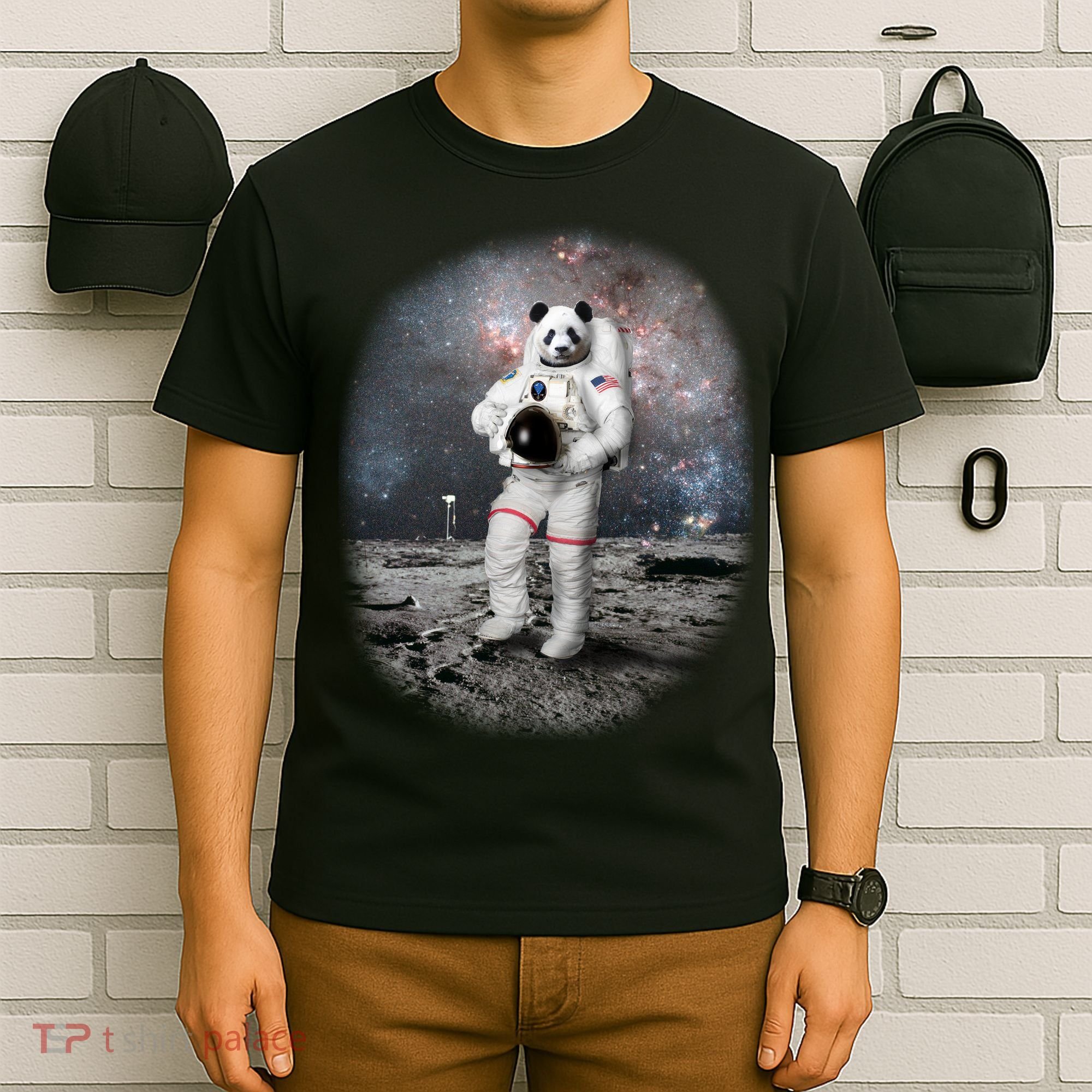 Panda In Space Astronaut T-Shirt
