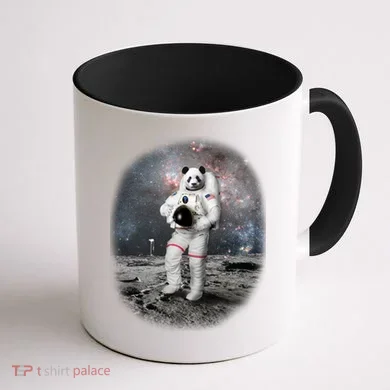 Panda In Space Astronaut Coffee Mug back