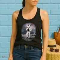 Panda In Space Astronaut Women's Tank Top thumb 2