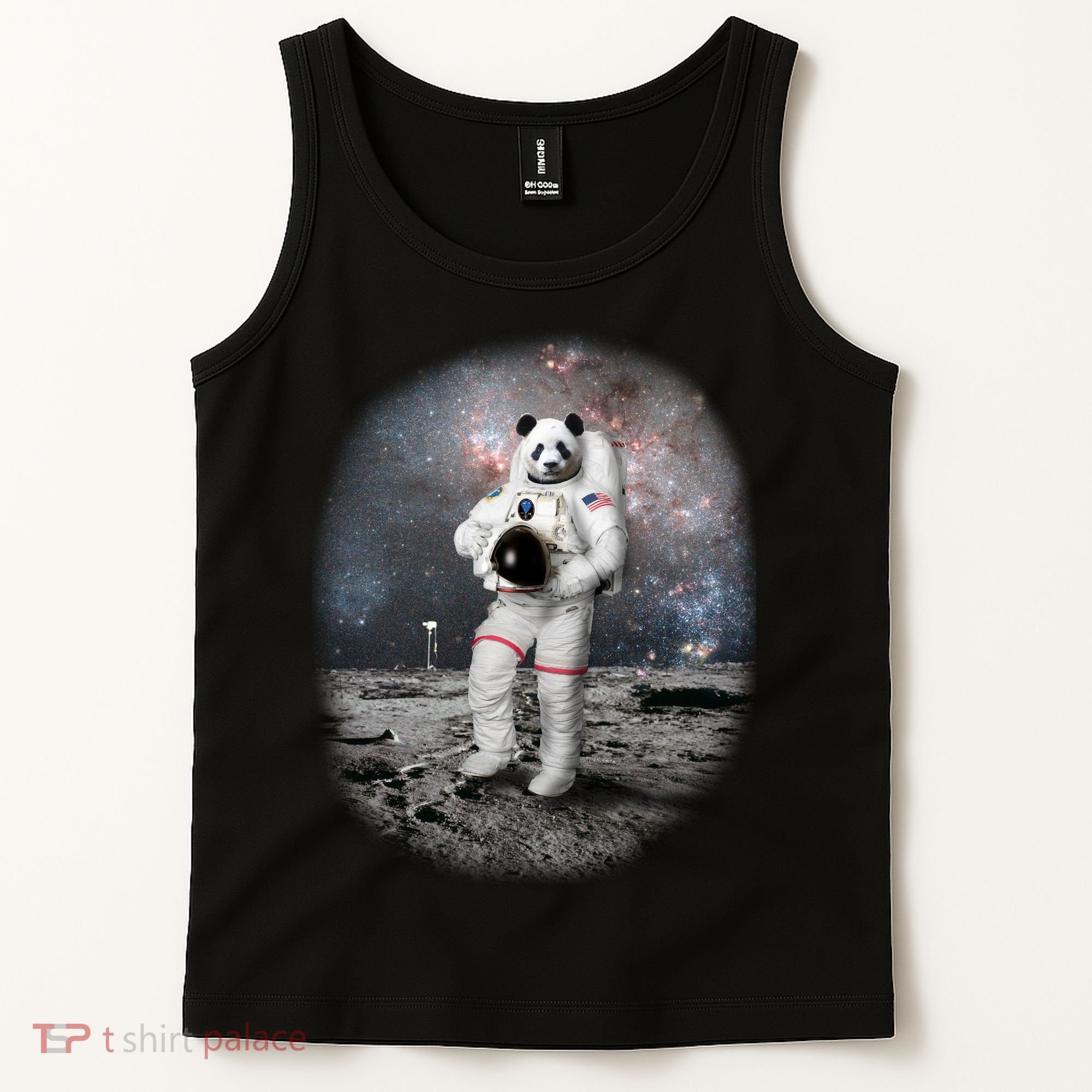 Panda In Space Astronaut Tank Top